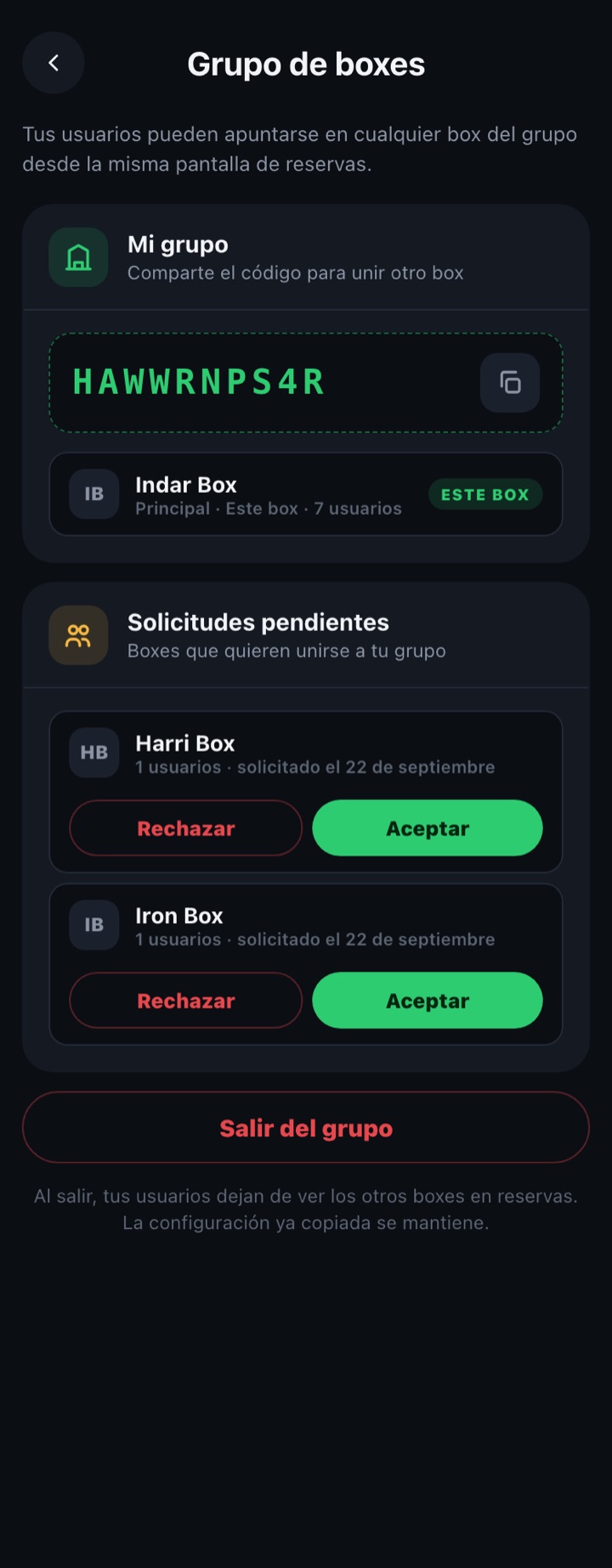 Harri Box eta Iron Boxen eskaerak.