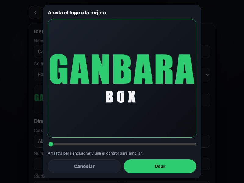 Recadrage du logo à la proportion de la carte.