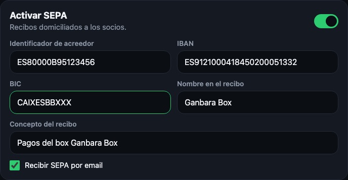 Bloc SEPA.
